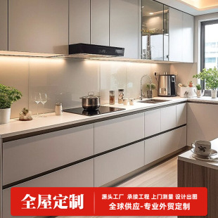 Australia and America Cross-Border Hot-Selling Cabinets Custom Furniture Modern Minimalist Foshan Whole House Customization Factory Foshan Cabinet Factory