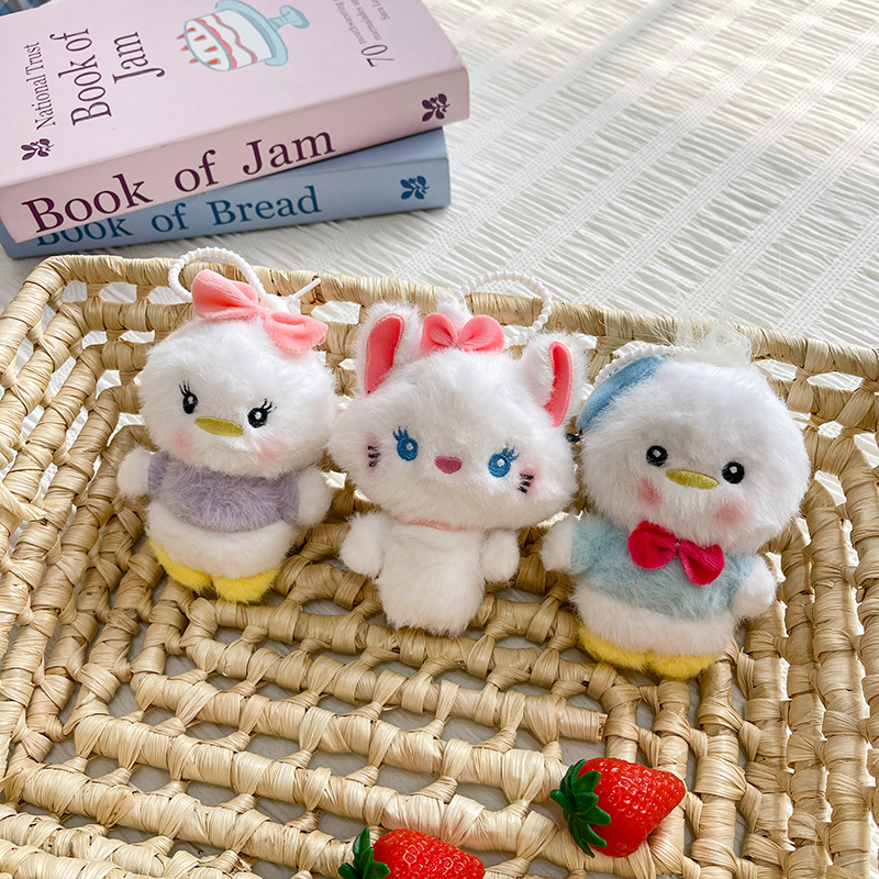 Ins viento lindo colgante de dibujos animados West Highland cachorro muñeco de peluche tendencia mochila muñeca llavero