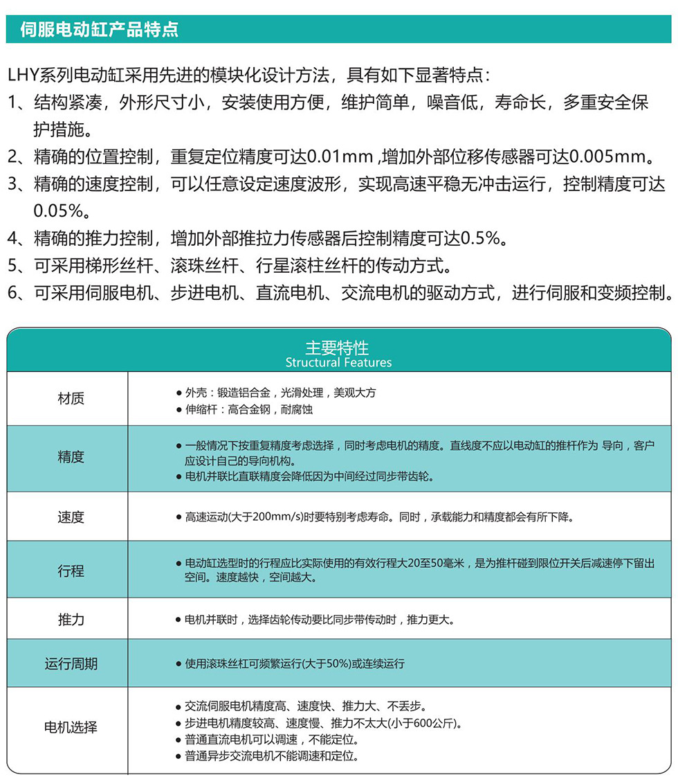 電動(dòng)缸特點(diǎn)