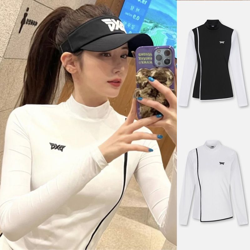 Summer and Winter Golf Women's Long-Sleeved Base Layer Slim Fit Elastic Versatile Slim Jersey Ice-Sense Sun Protection Summer