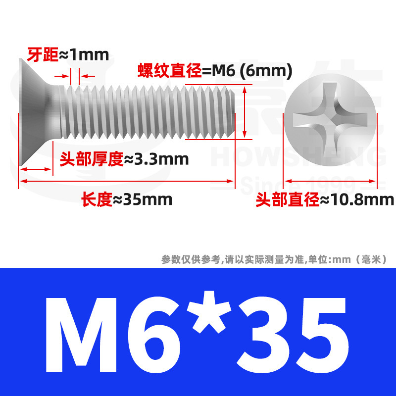 304ステンレスネジのネジの十字溝の平頭のネジのKMの機械の糸の小さいネジのm 2m 3m 4m 5m 6|undefined