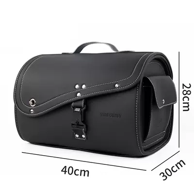 Motorcycle trunk Suzuki scooters and electric bikes - v05-black-large-side-pocket-model-can-hold-a-full-face-helmet-quick-release-version