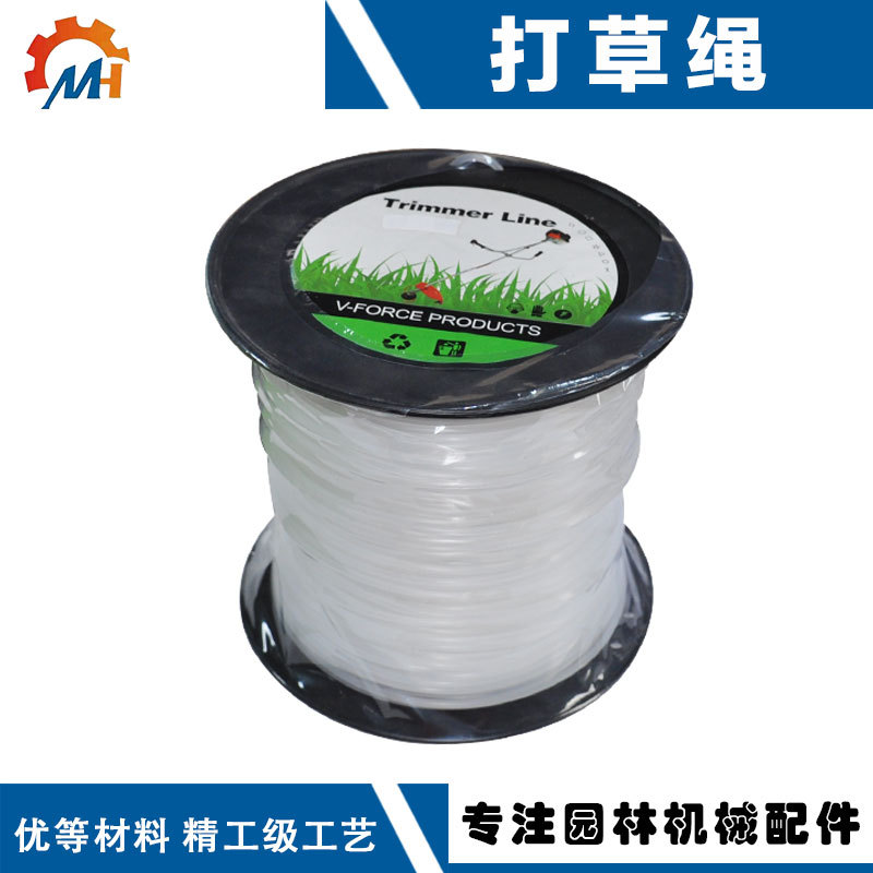 工厂批发圆形200米割草线线轴耐用方形2.4/2.7/3.0/3.5线轴打草绳