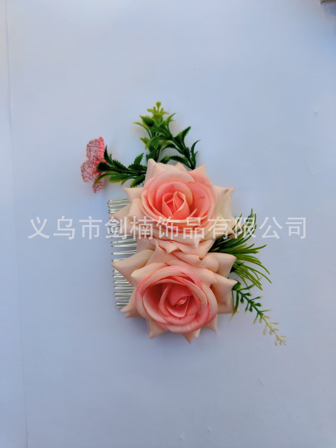 수박 레드 더블 로즈 헤어 빗