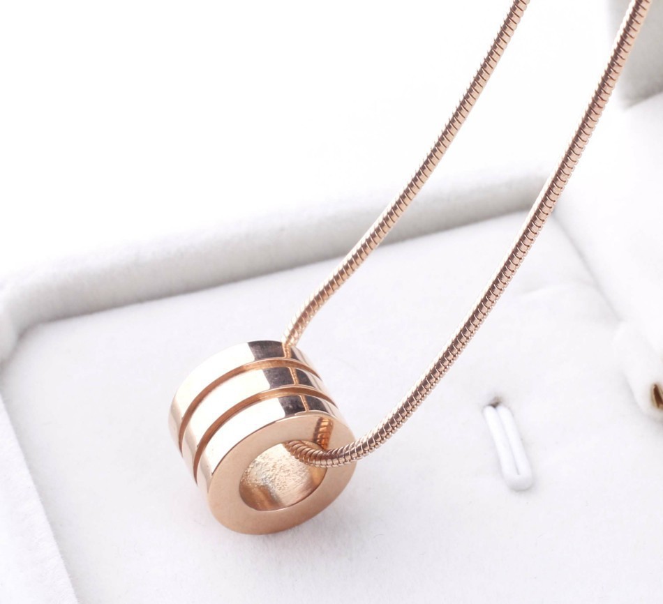 Titaniumstahl Halskette Für Damen Und Herren Elegante Snake Kette_voghion.com