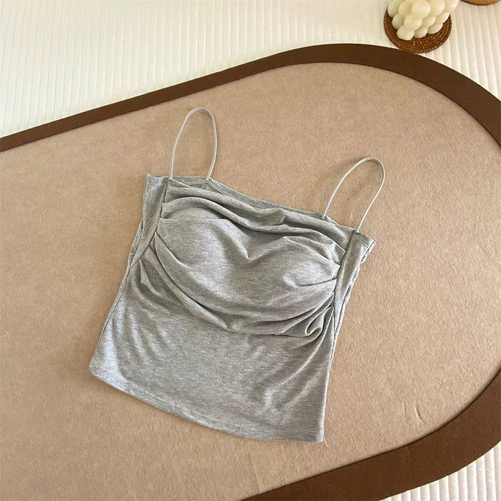 Топ-майка, комфортный летний, эффект подъёма, one size (подходит для 38–55 кг), несколько цветов
