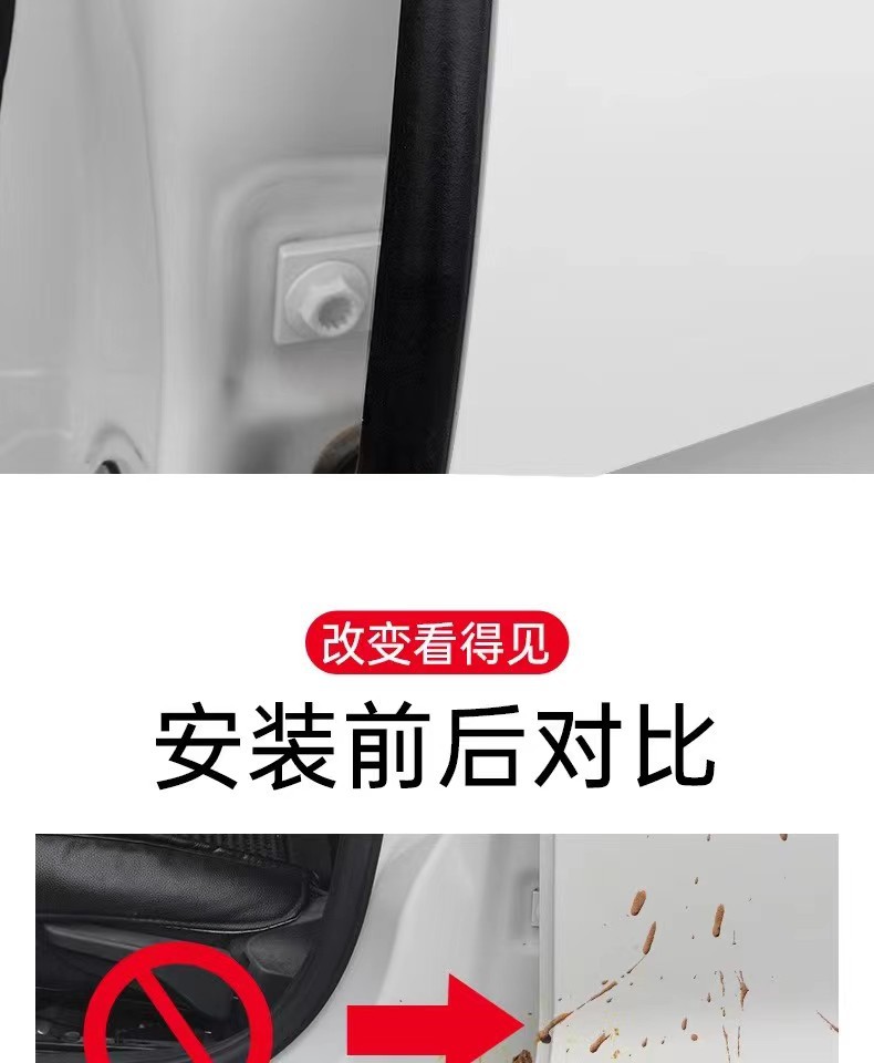 Seam type door edge sealing strip rubber B- pillar sealing strip waterproof and sound insulation automobile sealing strip is suitable for all