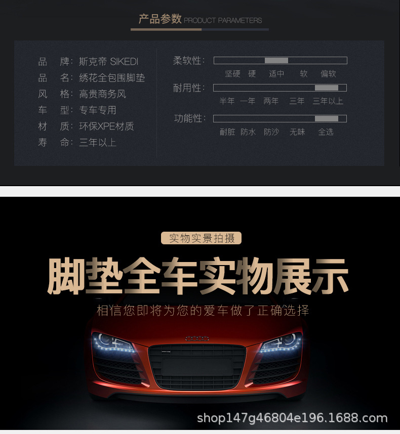Suitable for BMW 3 Series 5 Series 7 Series X1 X3 X5 X6 X7 car full-enclosed door sill special foot pad