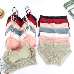 New Sexy Peach Heart Lace Backless Bralette with Adjustable Shoulder Straps, Wireless Bralette for Women, Underwire Bralette to Prevent Exposure, Base Layer Underwear