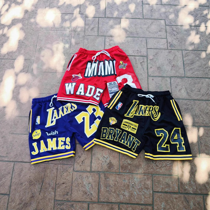 Basketball Sports Men's Loose Sports Pants 2025 Hot Selling 3D Printed Men's Breathable Shorts Ready in Stock