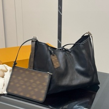 Carryall黑武士大号托特包bb购物袋小羊皮高级感链条女包包