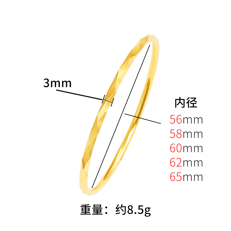 Nueva pulsera brillante en forma de diamante en bruto y deslumbrante pulsera de aleación de cobre para mujer superficie de corte geométrico multi-tamaño opcional suministro directo de fábrica