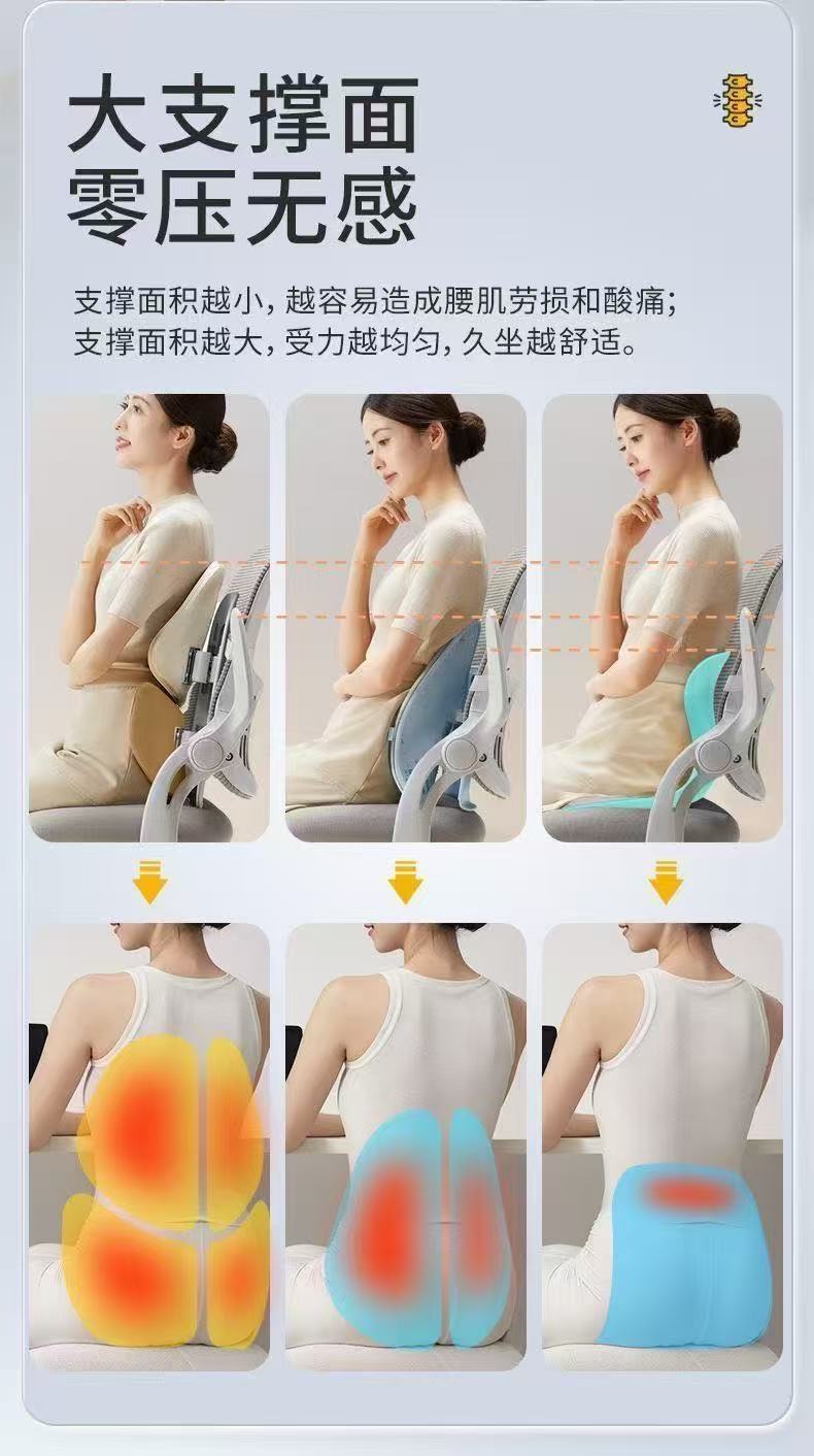Nortech Lumbar Support Cushion for Long Sitting, Ergonomic Seat Cushion for Office and Car, Lumbar Support Gift