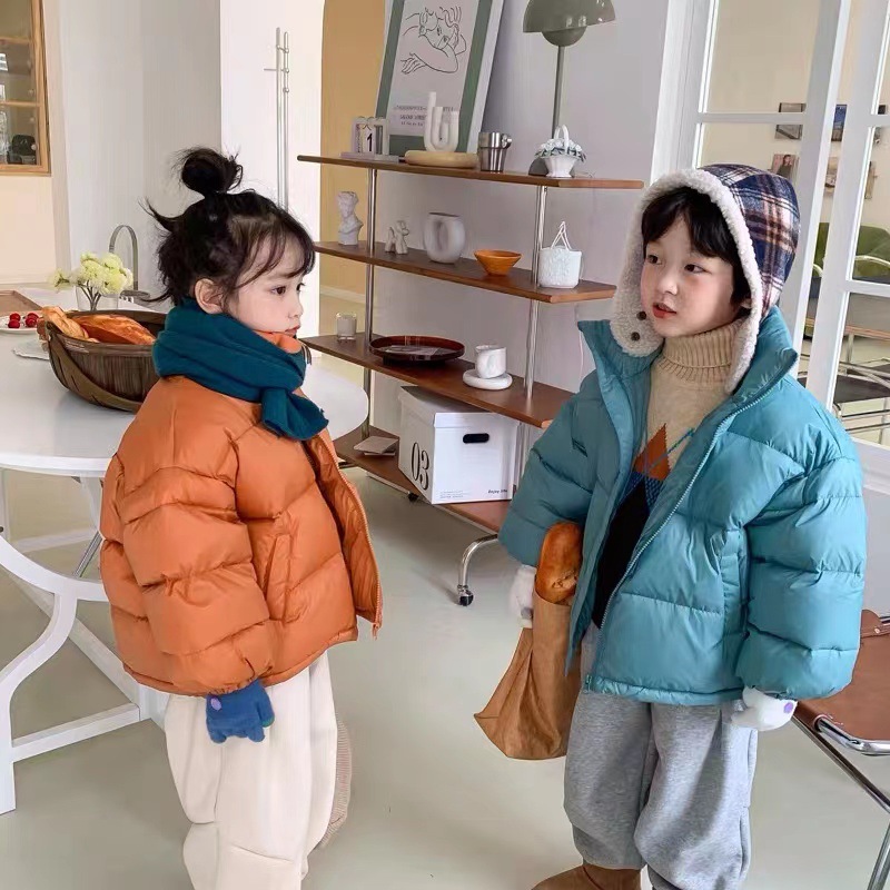 Nuovi vestiti invernali in cotone Edizione coreana Colletto in piedi Ragazzi Ragazze Bambini di piccole e medie dimensioni_voghion.com