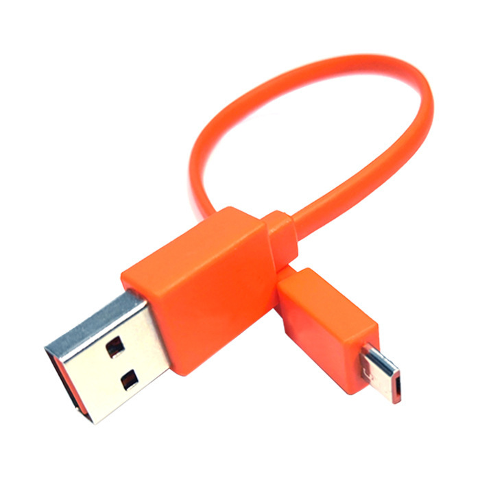 For JBL and other Bluetooth headphones, speaker charging line Android interface 20cm short-term easy to use orange easy to find