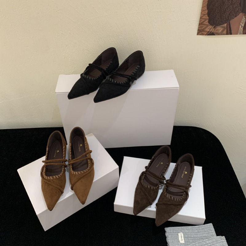 内增高~法式复古尖头玛丽珍单鞋女鞋子2025年秋季新款