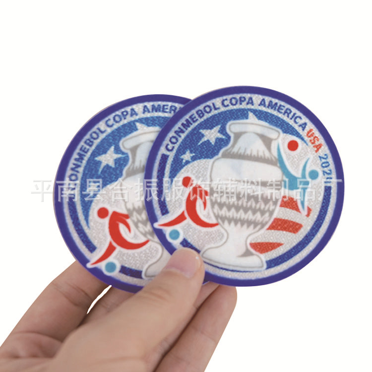 工厂现货衣服配件烫画植绒袖章烫图刺绣3D热转印烫标辅料加工烫画