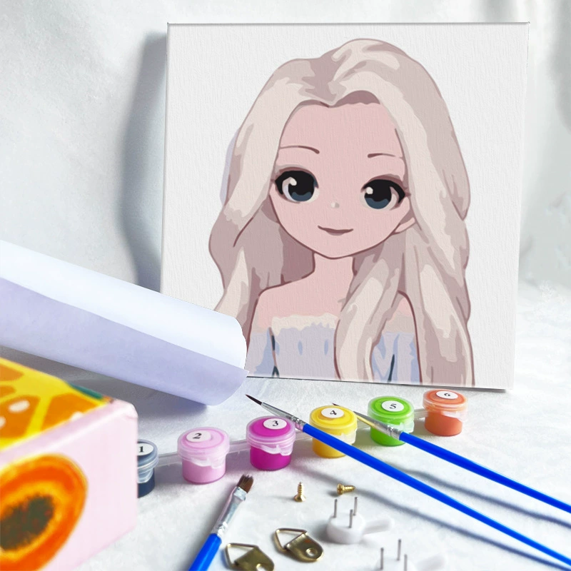 Цифровая масляная живопись 20*20 Детский мультфильм DIY handmade-painted декоративная картина последующего поколения дистрибьютор 제조업체 específicos