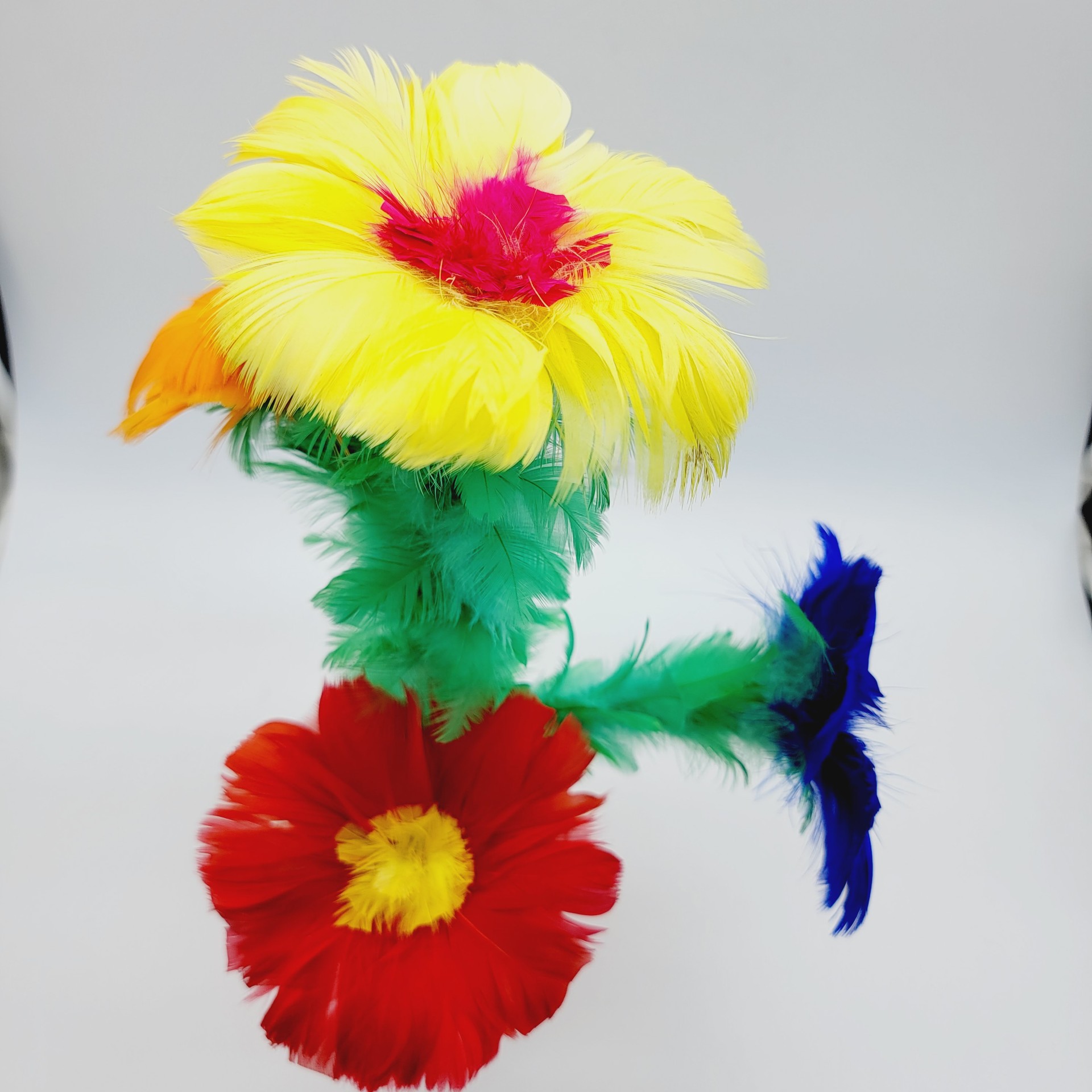 G1228 large -scale magic rod change flower feather flower king…