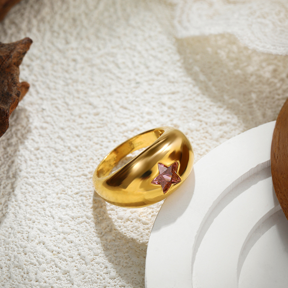 10g Weight Zircon Inlay Material Rings Classification 1 Piece Quantity Holiday, Daily Occasion Copper Material Heart Shape Pattern Spring&Summer Season Unisex Gender Inlay Design Vacation, Classic Style Style Wholesale Jewelry Vacation Classic Style Heart Shape Copper Zircon Inlay Rings 5