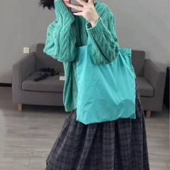 韩系复古氛围感针织毛衣女一整套穿搭套装女百搭裙子半身格子裙女