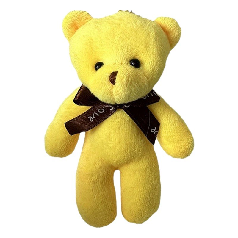Фабрика прямых продаж медведь кукла плюшевая игрушка кукла сиамный медведь брелок пара подарочная сумка маленькая подвеска