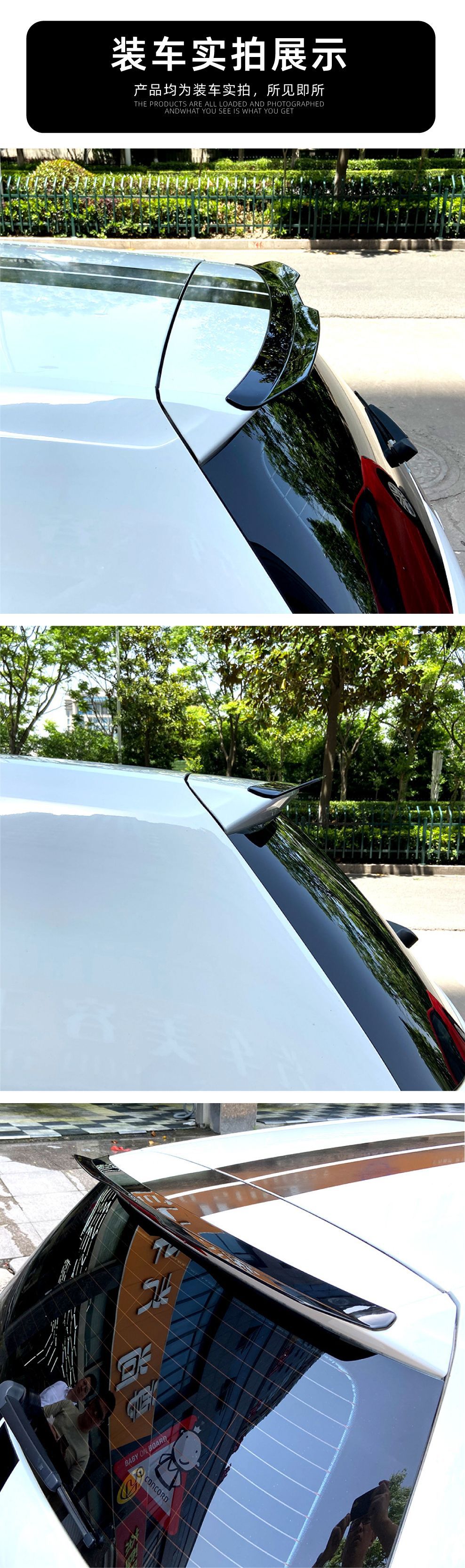 Suitable for Volkswagen Golf 7.5 Golf 7 Gti R 2013-19 Rear Spoiler and Roof Wing Modification Accessories