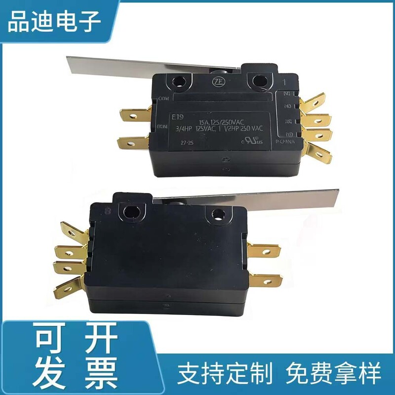German Cherry Cherry Imported Micro Switch Long Handle 0E19 Double Circuit Travel Limit Switch Zf6 Feet
