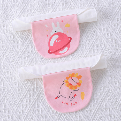 Two packs of children's sweat-absorbent towels, 6-layer baby pure cotton gauze towel, kindergarten sweat towel, baby pad sling