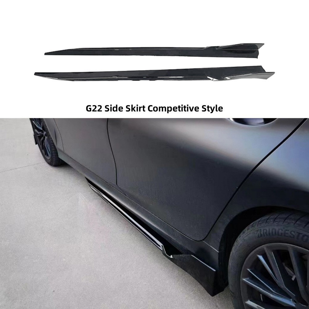 Suitable for Bmw 3/4 Series G20/G22/G28 Side Skirts Racing Modification Carbon Pattern Side Spoiler Surround Kit