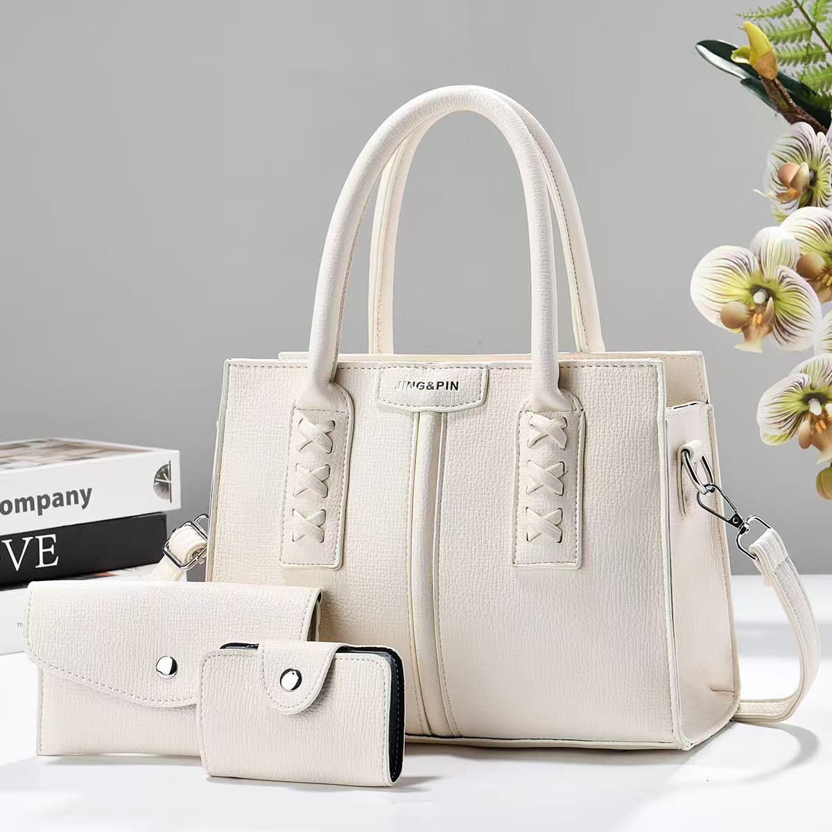 Bolso de tres piezas, bolso de moda de atmósfera, bolso de hombro casual simple, bolso de hombro universal transfronterizo bqgs