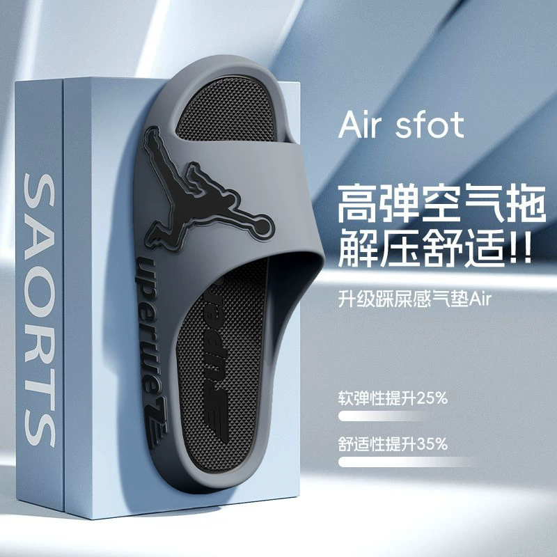 Тапочки для мужчин и женщин, новая летняя спортивная верхняя одежда, домашняя одежда, 2025 нескользящие, не вонючие ноги, мужские сандалии