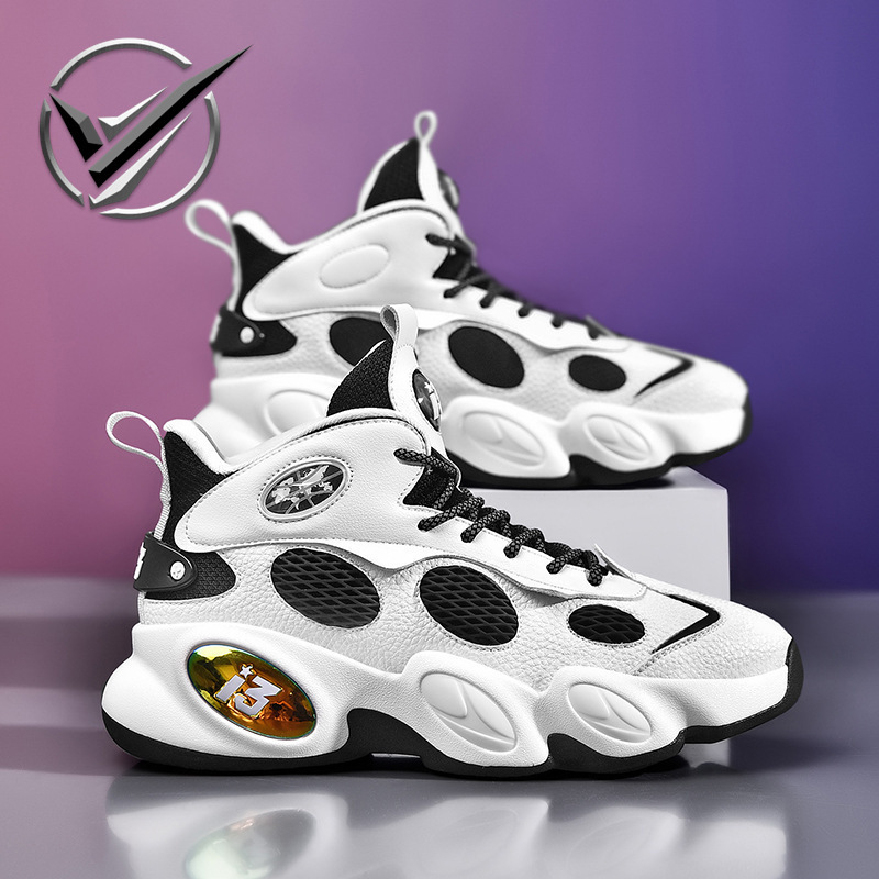 High quality combat couple basketball shoes autumn and winter new high-top youth sneaker platform non-slip casual shoes