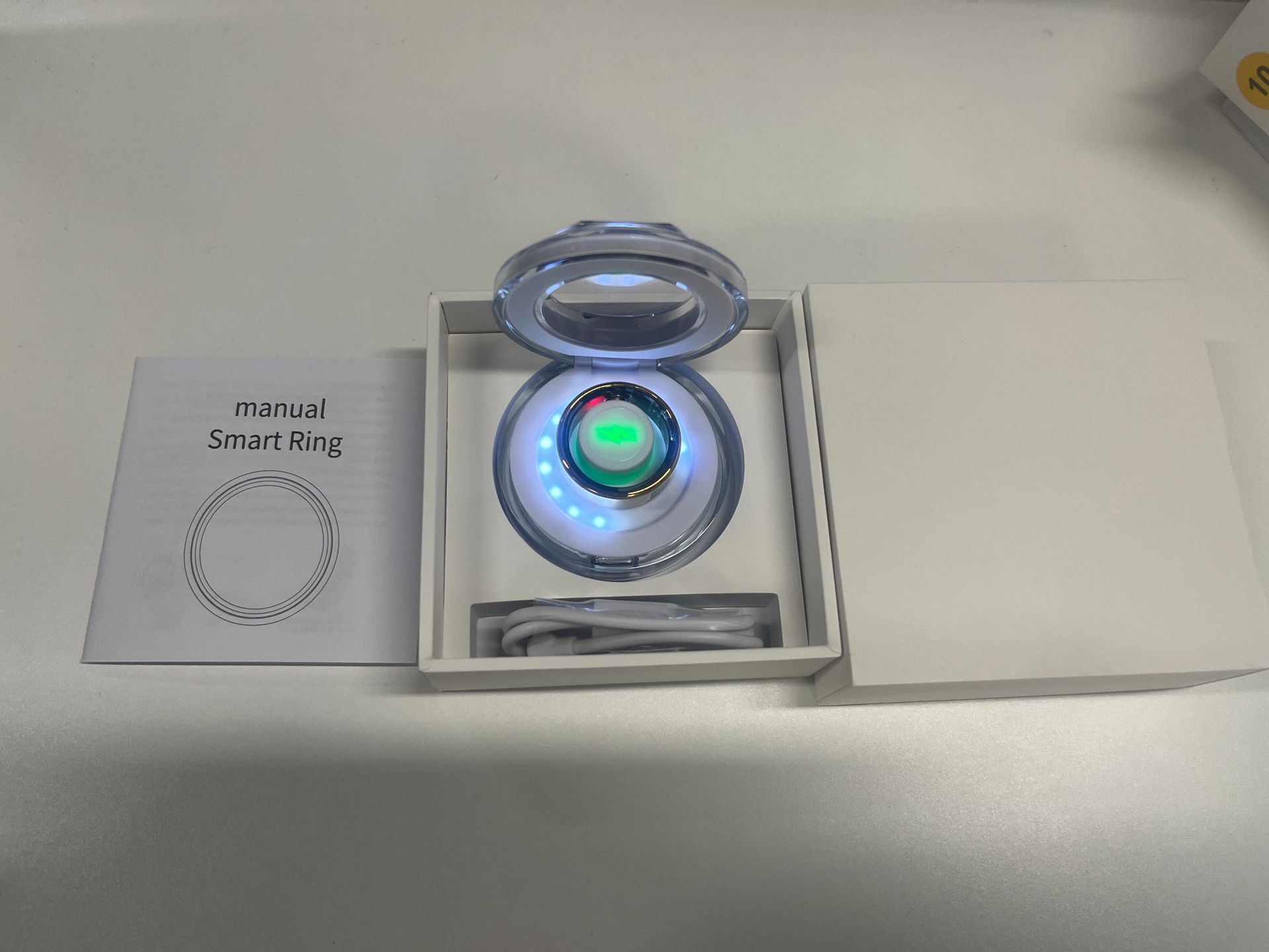 Transfronterizo SR08 anillo frecuencia cardíaca oxígeno ejercicio sueño monitoreo de salud cepillo de vibración pulso táctil inteligente portátil