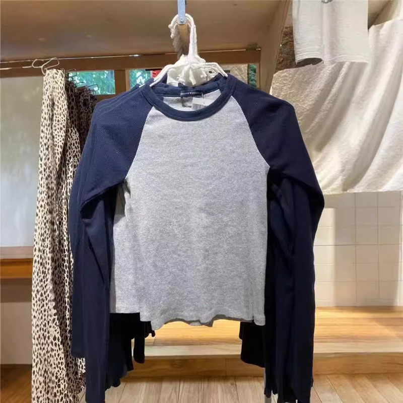 BM style Brandy with bellatop color matching long sleeve shoulder shirt bm top
