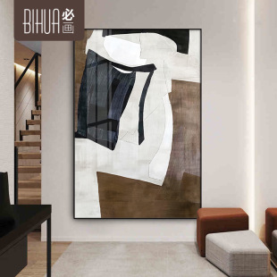 Wabi-Sabi Style Living Room Decoration Painting Large Floor-To-Ceiling Painting Modern Simple Entrance Painting Art Abstract Hotel Mural Wholesale