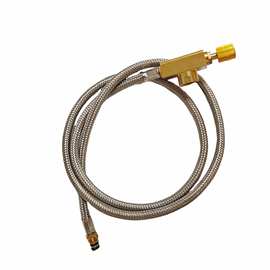 户外气炉野营炉头扁气罐喷火枪转换煤气瓦斯液化气连接头延长管