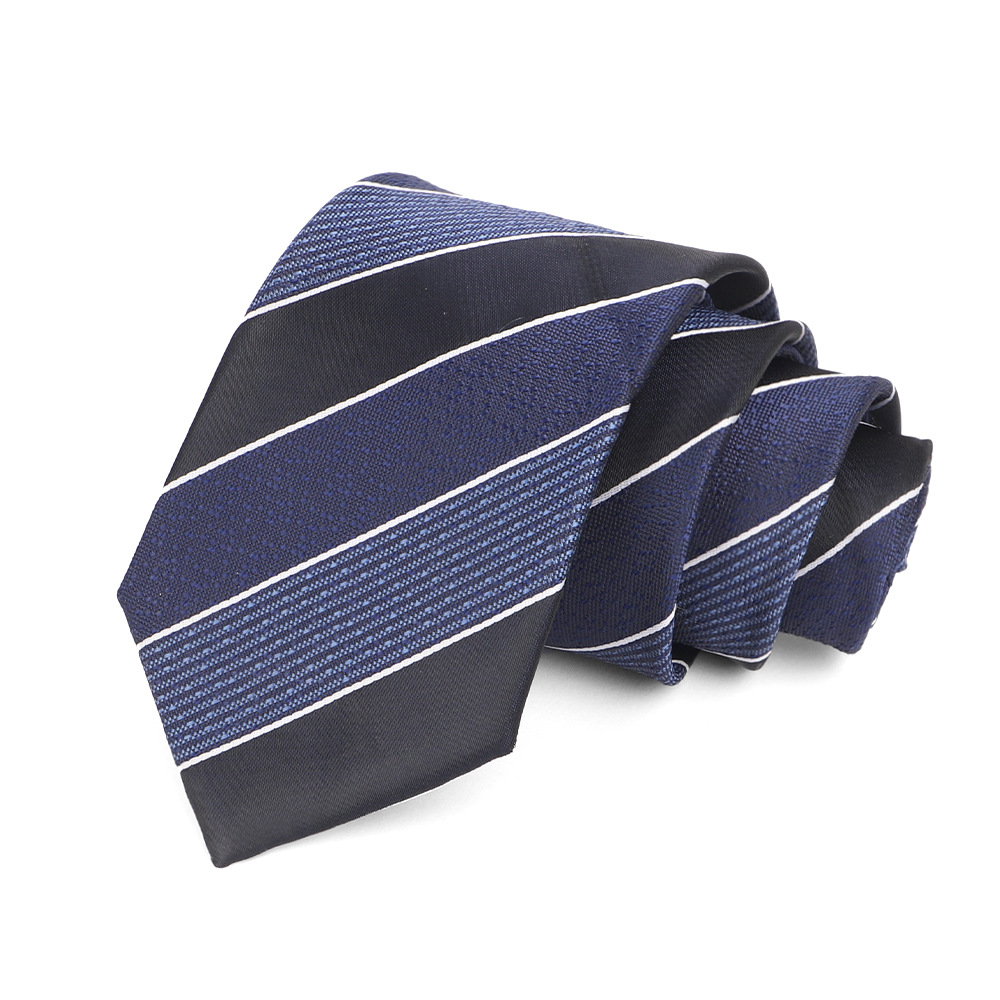 Corbata de hombre 8cm para hombre, bordado jacquard de alta calidad para hombre, corbata de negocios, corbata de seda de poliéster, fábrica al por mayor