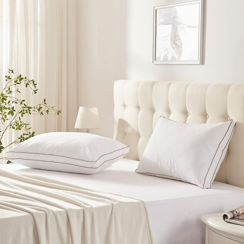 空气层羽绒枕 枕芯家用枕头宾馆酒店慢回弹酒店枕头芯1个鸭绒枕头