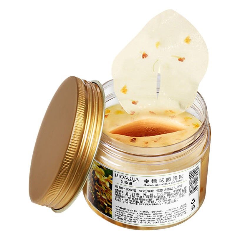 Poquanya Golden Osmanthus Eye Patch Eye Mug 80 Eye Care Hydrating Moisturizing Soothing Eye Pattern Eye Bag Cosmetics