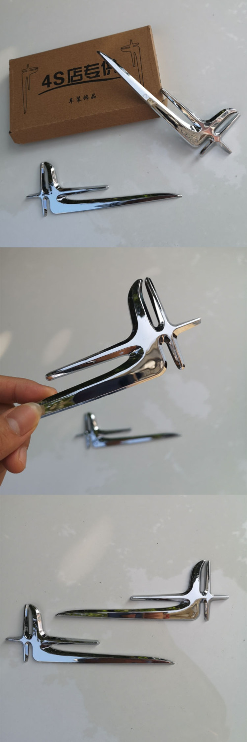 Suitable for Mercedes-Benz C-Class and E-Class C200L, extended version of the rear window fender side emblem, featuring the Flying Swallow logo, for application on the C-pillar