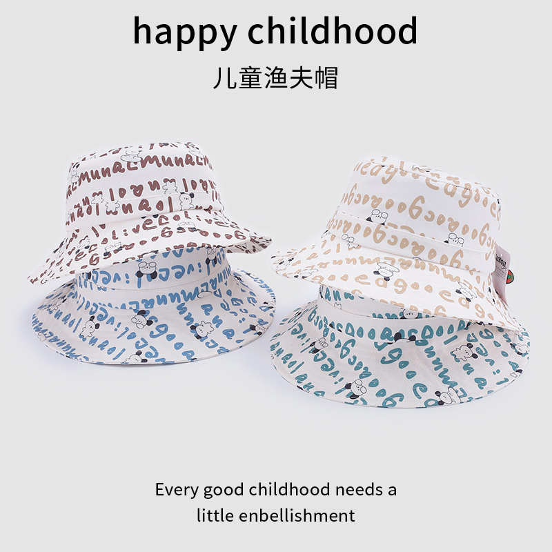 2024 verano nuevo sombrero de bebé para hombres y mujeres sombrero de pescador anti-UV sombrero de moda encantador