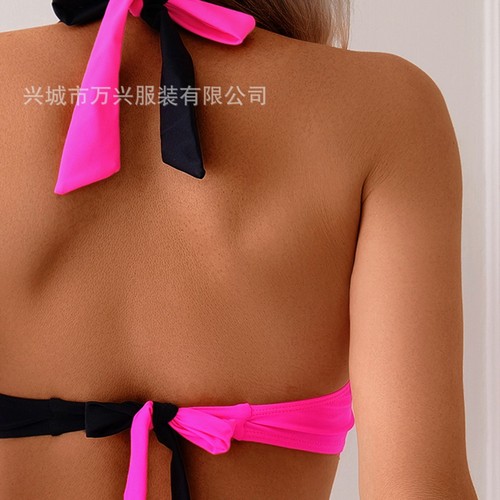 2025 Western and European Sexy Split Bikini Strap Cross Swimwear for Women