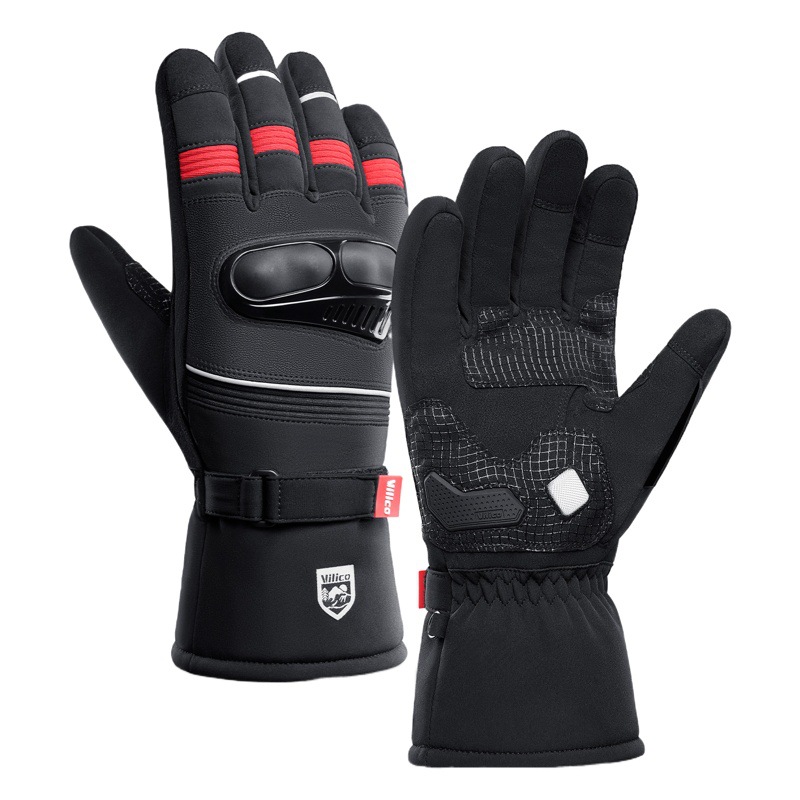 Vilico nuevo invierno guantes de montar al aire libre anti-colisión anti-caída a prueba de viento impermeable resistente al desgaste guantes de motocicleta