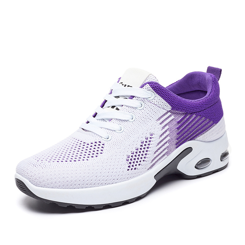 Zapatos deportivos para mujer, nuevo estilo de verano, zapatos de mujer transpirables de malla tejida, zapatos casuales modernos y versátiles, zapatos para correr transfronterizos para mujer