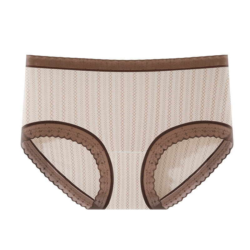 Hilo de seda de hielo, malla transpirable, estampado de leopardo, niña de verano, entrepierna de seda, entrepierna antibacteriana, entrepierna larga, calzoncillos de seda de hielo para mujer