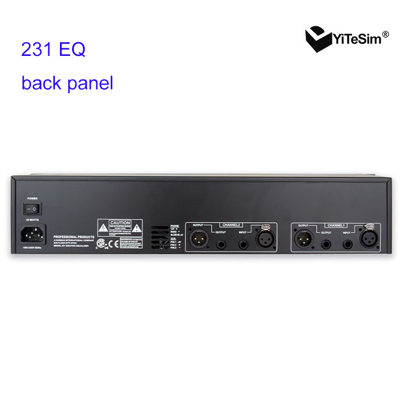 Ecualizador de Audio Profesional 231 de Doble 31 Bandas para Escenarios y KTV