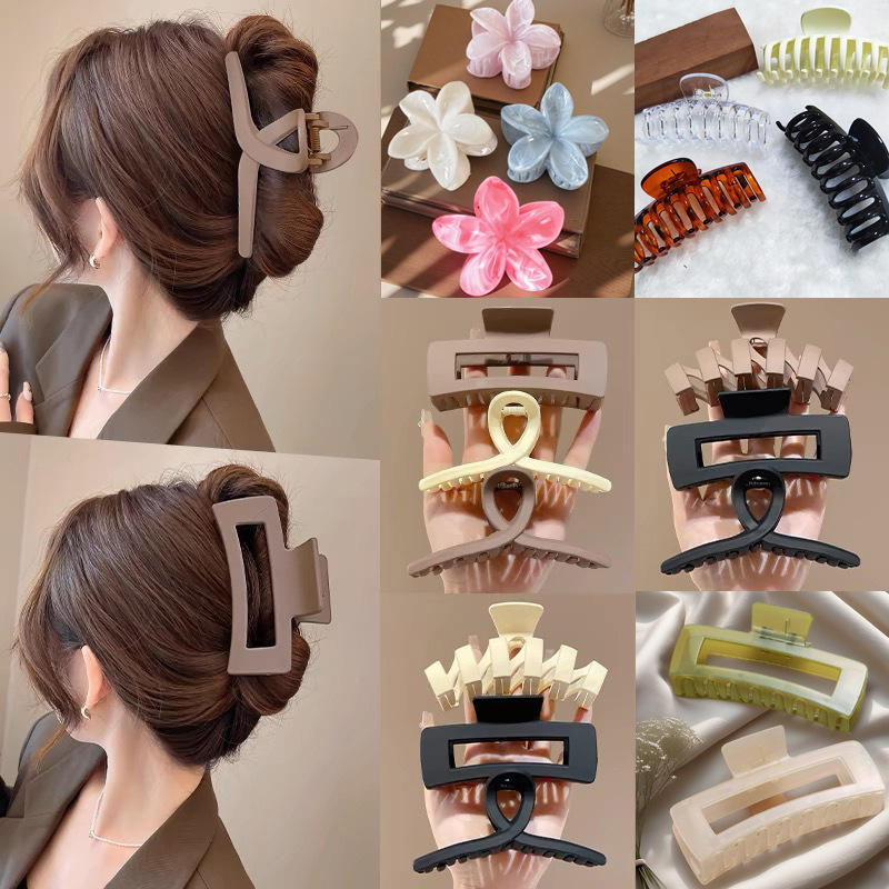 13cm大型つや消し高級グリッパーフレンチレトロシャーククリップ後頭部ヘアピンシンプルなヘアピン|undefined