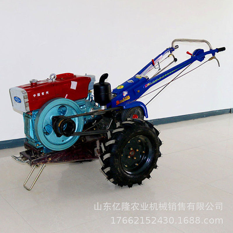 柴油手扶拖拉机价格 旱地水田手扶耕地机 山地丘陵手扶旋耕机