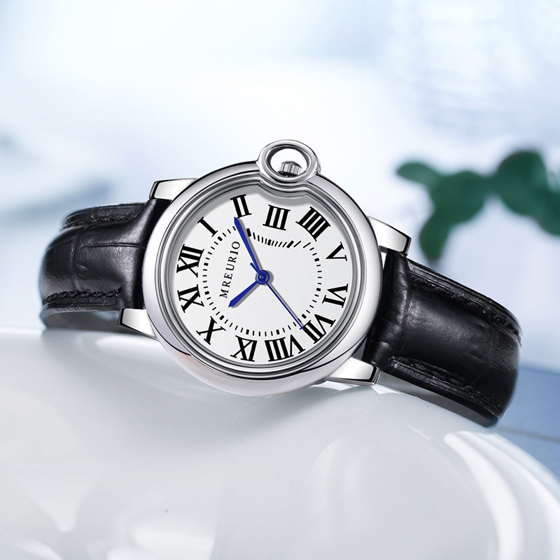 Wokai Classic Blue Balloon Quartz Watch Couple's Trendy Wholesale Waterproof Calendar Business Wristwatch Trendy Hot Item